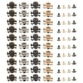 thumbnail image 1 of 40 Sets Crafting Studs Leather Craft Rivets Crafting Skull Studs Clothing Skull Spike, 1 of 7