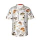 thumbnail image 1 of Fotbe Mushrooms And Butterflies Camisa Hawaiana para Hombre Unisex – Camisa Casual de Verano con Botones de Manga Corta de Algodón y Lino,XX-Large, 1 of 7