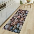 thumbnail image 2 of Pebbles Bath Rug Runner Soft & Absorbent Bathroom Rugs Non Slip Large Bath Rug Runner for Kitchen Bathroom Floors 19.7X63in, 2 of 6