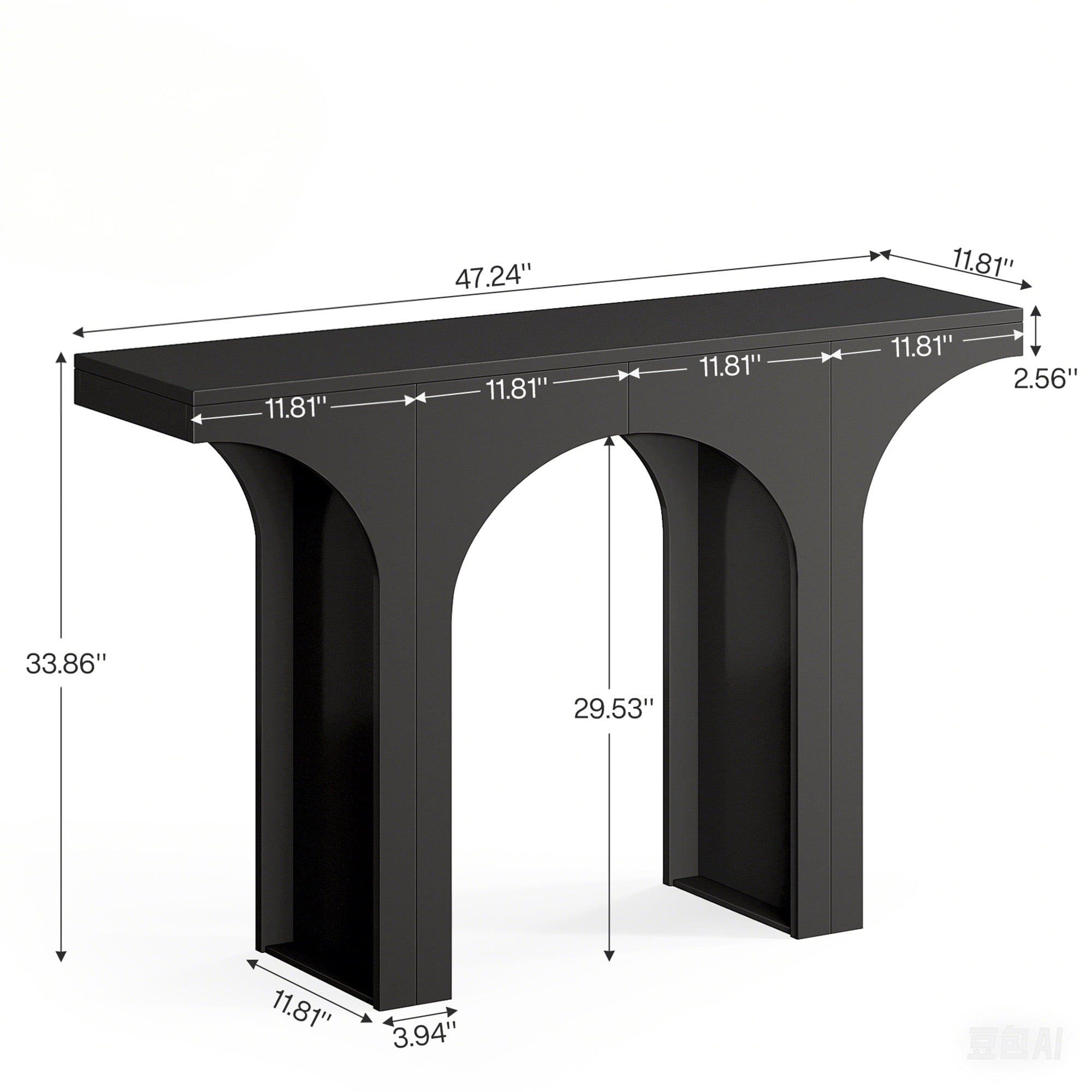 MAYEERTY Simple Minimalist Foyer Table, Stylish Non-Storage Console Table for Any Home Decor