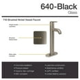 thumbnail image 5 of MR Direct 640 Black Vessel Sink Ensemble with a Brushed Nickel finish 718 faucet and pop-up drain., 5 of 7
