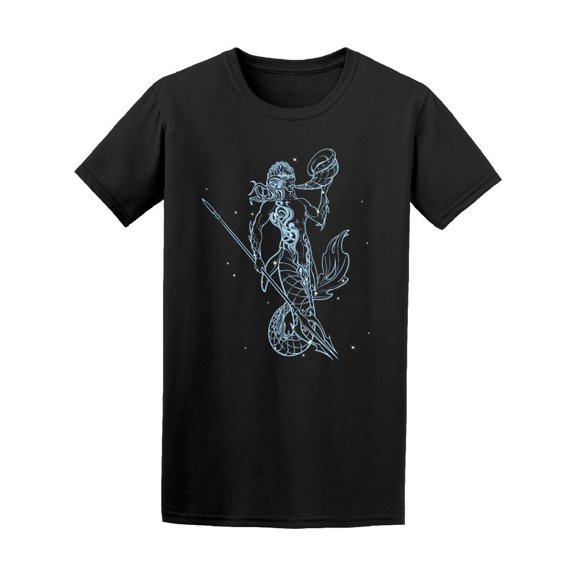 Nightsky Merman Sketch Tee Men's -Image by Shutterstock