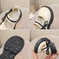 thumbnail image 5 of JAJAHO Girls Dress Shoes Bow Pu Leather School Uniform Shoes Lug Sole Hook And Loop Wedding Party Footwear For Toddlers Kids 18M-8Y, 5 of 9