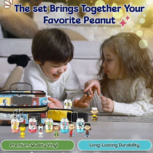 Peanuts Funko Soda! 6-Piece Set of Vinyl Figures in Soda