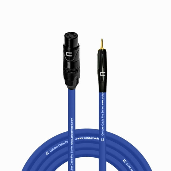 Coluber Cable Unbalanced XLR Female Cable to 3.5 TS Male - 3-Pin Connector
