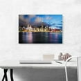 thumbnail image 2 of ARTCANVAS Hong Kong China Blue Canvas Art Print - Size: 26" x 18" (1.50" Deep), 2 of 9