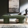 thumbnail image 2 of Accent Chair Bench, Green, Fabric, Living Room Lounge Cafe Lobby Hospitality Restaurant, Modern Contemporary, HB37572, 2 of 10