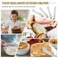 thumbnail image 4 of Transemion 4pcs/set Butter Knives Set Compact And Lightweight Small Bread Cream Knife Easy To Clean, 4 of 6