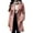 Pink, variant on Women's Double Breasted Wool Coat, Notch Lapel Winter Overcoat, Knee Length Slim Fit Trench, Tailored Wool Blend Coat, Business Casual Outerwear Beige L