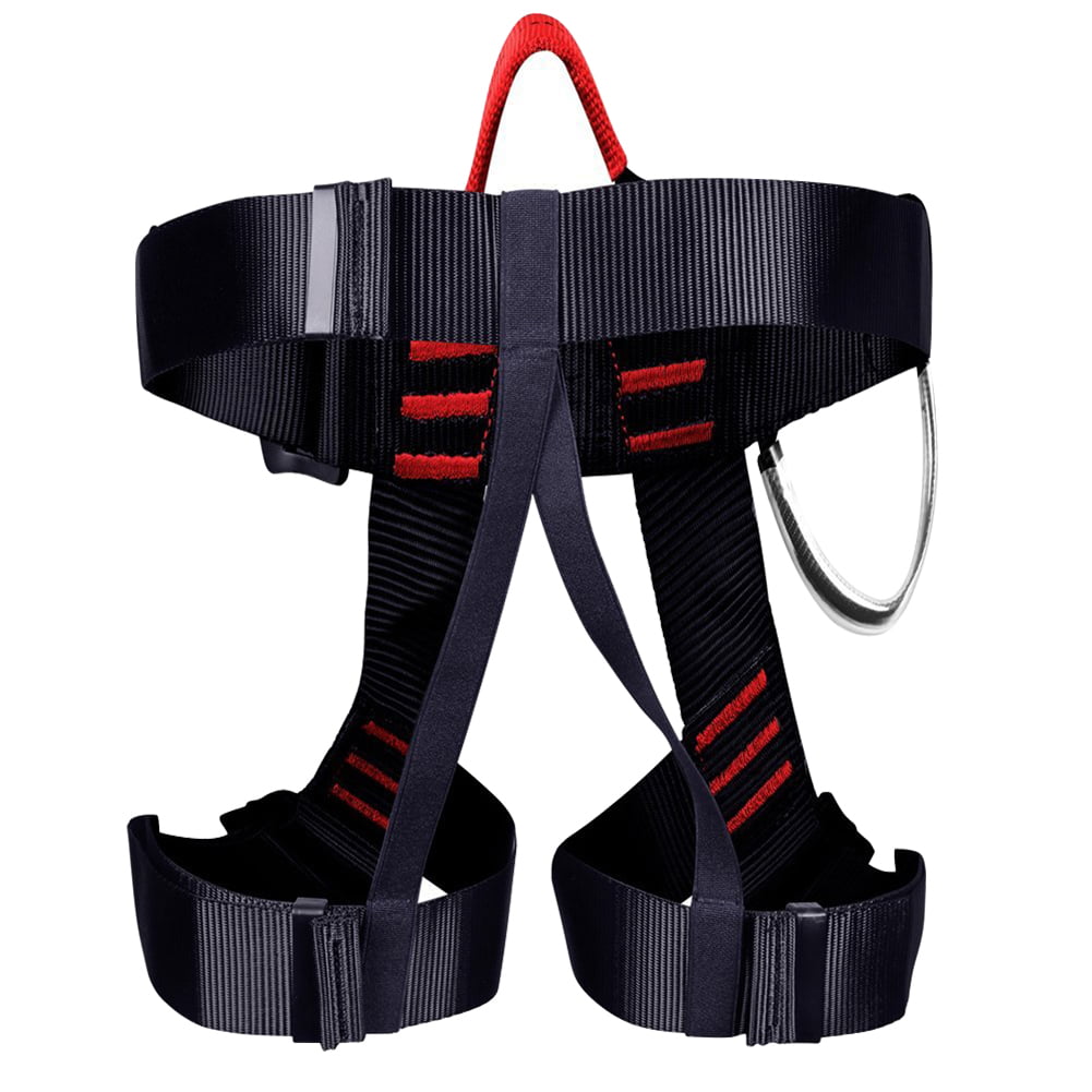 Pro Rock Climbing Downhill Harness Rappel Outdoor Rescue Safety Half Body Belt 