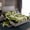 Green, variant on Castle Fairy Gradient Stripes Twin Sheet Sets,Abstract Watercolor Lines Bedding
