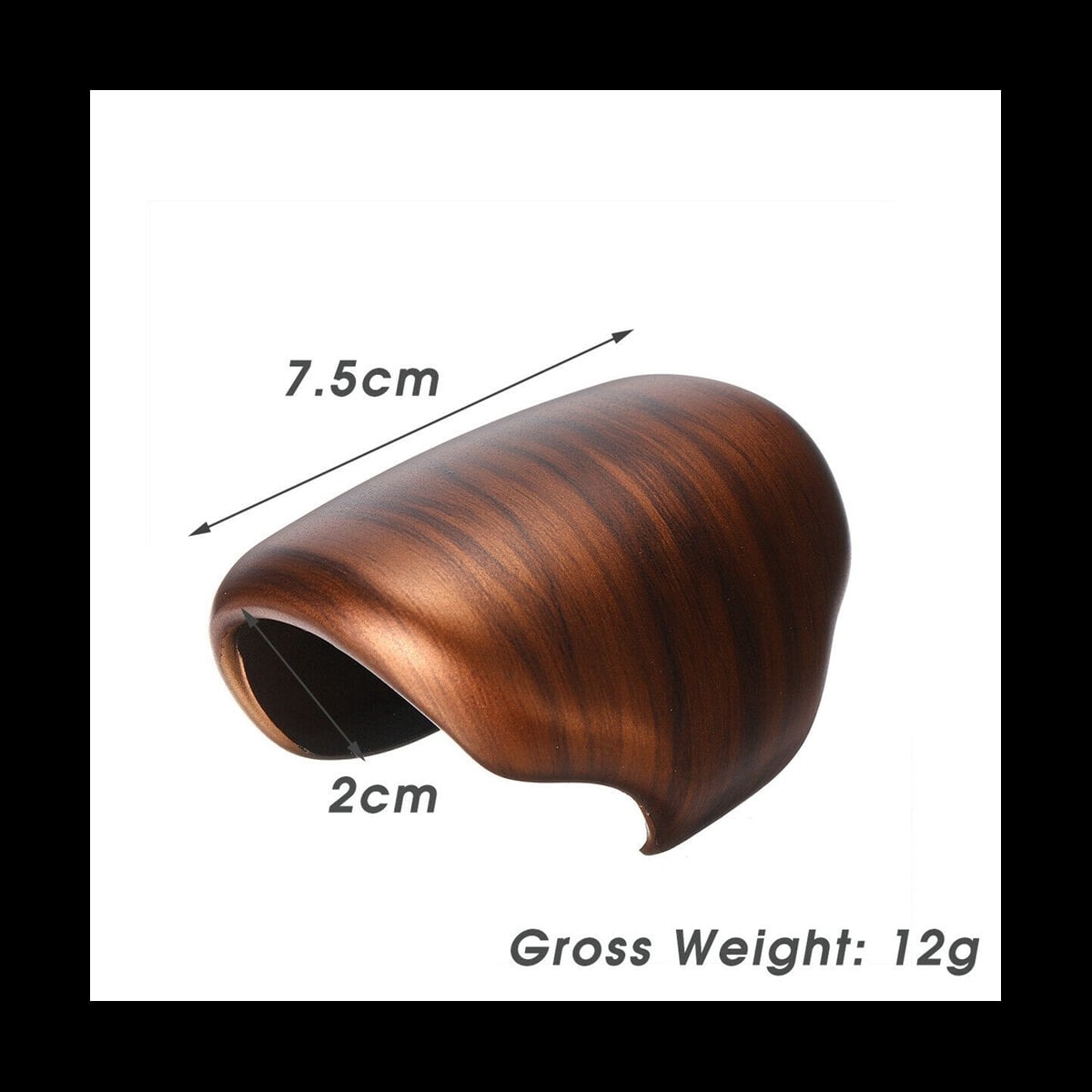 5X ABS Peach Wood Grain Gear Lever Shift Knob Cover Trim for -V 2017-2020