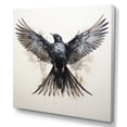 thumbnail image 2 of Designart "Grey Flight Of beauty II" Animals Canvas Art Print, 2 of 5