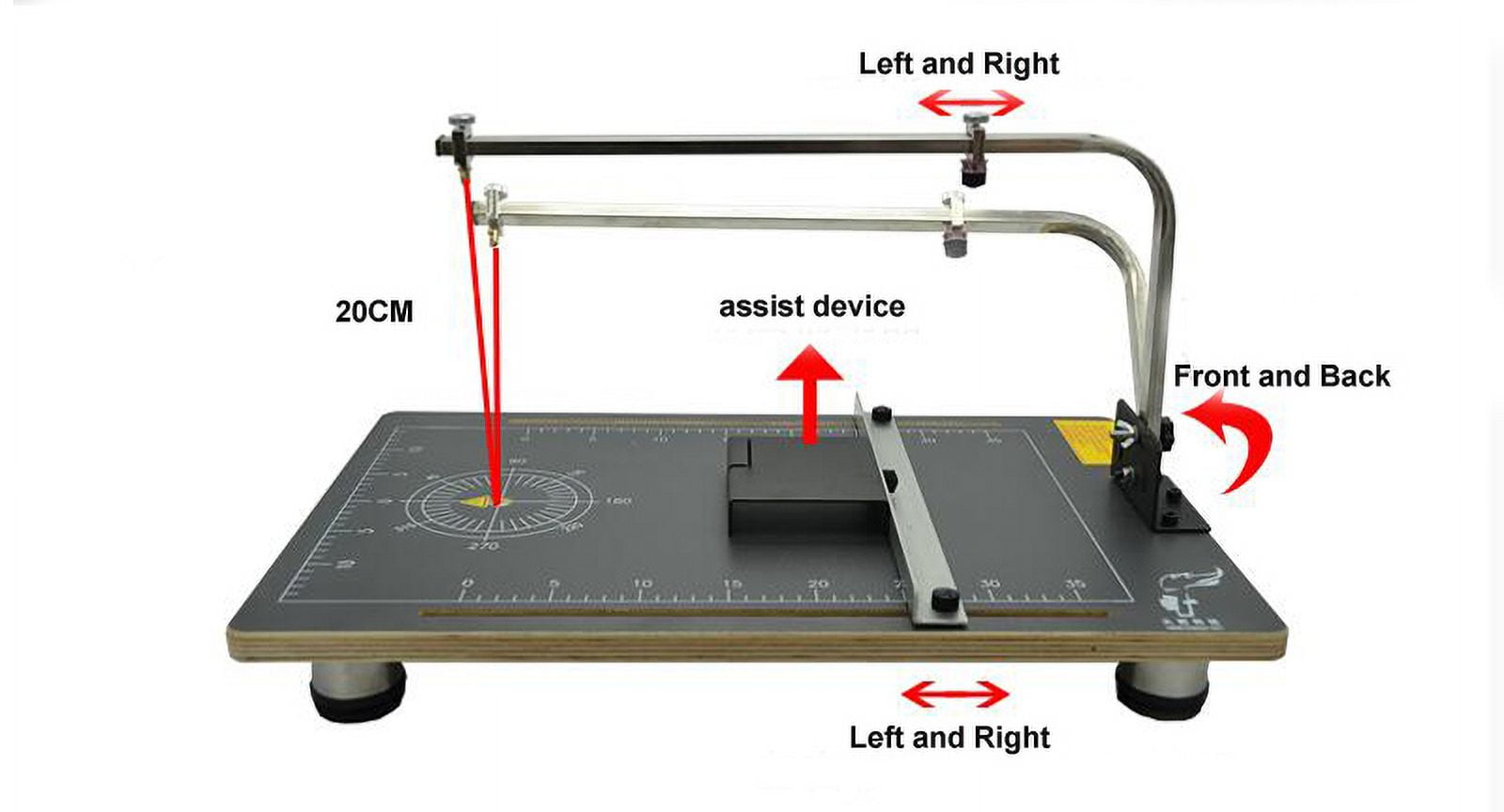 INTBUYING Hot Wire Thremal Foma Thermocut Foam Cutting Machine 38X78CM Working Bench Using for Styrofoam Cutter Cutting Foams KT Board