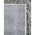 thumbnail image 5 of Unique Loom Studio Solid Shag Collection Area Rug - Sky (2' 7" x 10' Runner Light Gray/Gray), 5 of 6