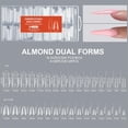 thumbnail image 1 of 256Pcs Sandwich Nail Dual Extension Quick-Building Gel Form Top & Bottom Molds for Full Cover Acrylic Nail Extension, 1 of 8