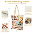 thumbnail image 2 of allydrew Zippered Canvas Tote Bag, Reusable Grocery Shopping Bag, Inspiration, 2 of 4