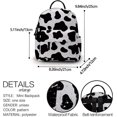 thumbnail image 2 of Mini mochila Loomiloo, pequeña bolsa de maquillaje con estampado de celosía para niñas, regalo, organizador de poliéster impermeable para bolso., 2 of 5