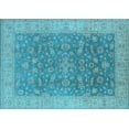 thumbnail image 1 of Ahgly Company Indoor Rectangle Oriental Light Blue Traditional Area Rugs, 7' x 9', 1 of 4