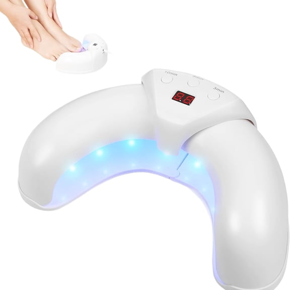 Nail Care LED Device – Portable Light Tool for Home Use - Auto Sensor, Adjustable Timer, Gentle Support for Weak, Discolored, or Damaged Nails