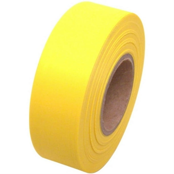 Yellow Flagging Tape 1 3/16 Inch X 300 Ft NonAdhesive