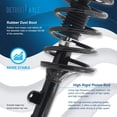 thumbnail image 4 of Detroit Axle - 16pc End Suspension Kit for 2005-2009 Hyundai Tucson 2005-2010 Kia Sportage Front Rear Ready Struts Front Lower Control Arms Sway Bars Tie Rods Boots 2006 2007 2008 Replacement, 4 of 8