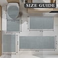 thumbnail image 4 of ChakmeOne 5 Piece Bathroom Rug Set Thin Super Absorbent Non Slip Machine Washable Bath Mat with Rubber Backing for Shower Tub Floor & Toilet, 4 of 7