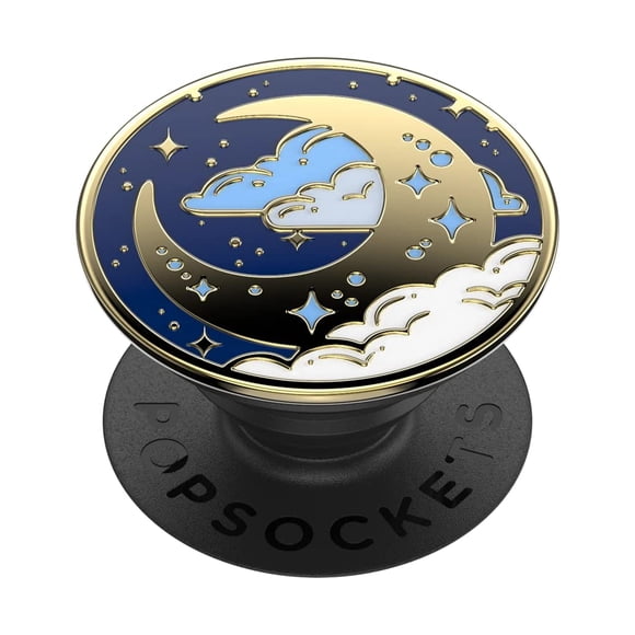 Empuñadura para teléfono PopSockets esmaltada Fly Me To The Moon con soporte