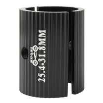 Gongc Bike Handlebar Shim Stem Adapter Aluminum Alloy Reducer 25.4 to 31.8MM (Black)