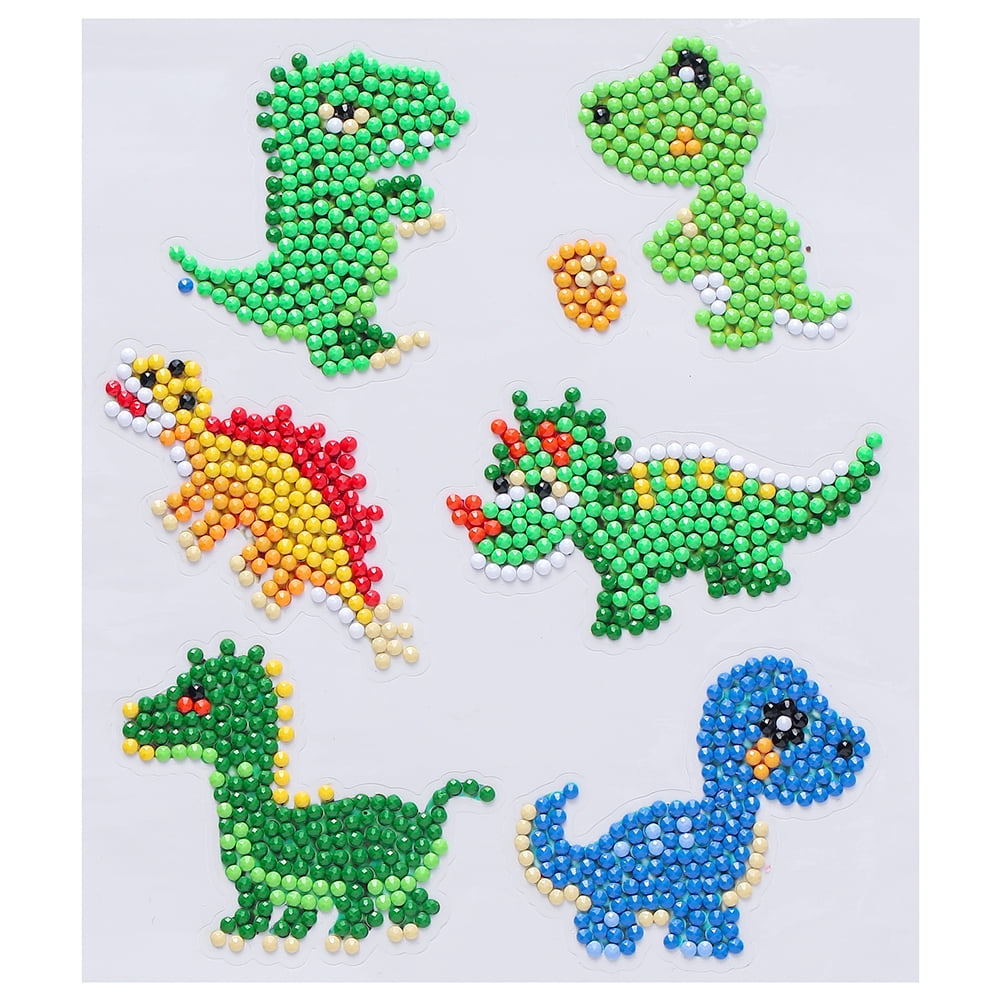 6pcs/Set Children Kids DIY Diamond Painting Puzzle Toys Sticker Phone Cup Book 