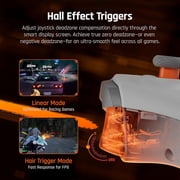BIGBIG WON AETHER Bluetooth Wireless Hall Effect Controller with Smart Display for Switch, PC, Android and iOS - Black