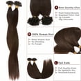thumbnail image 4 of SEGO U Tip Hair Extensions Pre Bonded Fusion Hairpieces 100% Remy Human Hair U-tip Nail Tipped Keratin Glue Stick Microlink Blonde Hair Extension for Women 50 Strands, 4 of 10