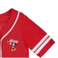 thumbnail image 4 of Disney Women's Mickey Mouse Baseball Shirt, Classic Cartoon Baseball Jersey Red – XL, 4 of 8