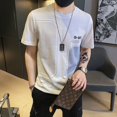 thumbnail image 4 of Venta al por mayor de camisetas para hombre, camisetas de verano para hombre, 100 % algodón, camisetas de manga corta, ropa de calle de alta calidad y elegante, 4 of 5