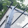 thumbnail image 5 of MeetLeisure 11'x11' Outdoor Pergola with Sidewalls, Arched Top Metal Pergola with Steel Frame & Textilene Canopy for BBQ Party Family Gathering, Grey, 5 of 9