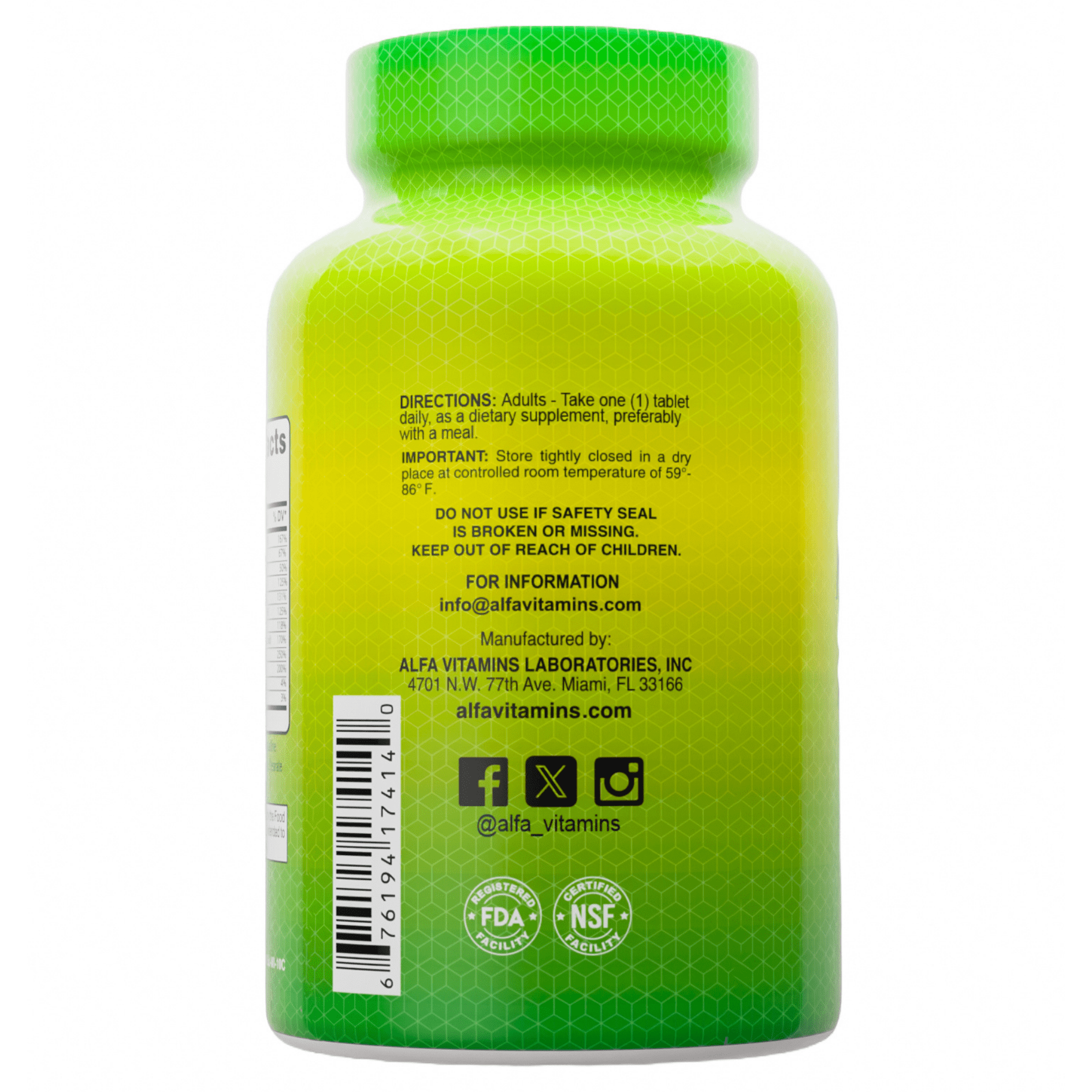 Alfa Vitamins Multi Daily - Essential Vitamins to Support The Immune System and Promote a Healthy Lifestyle - 120 Tablets