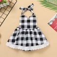 thumbnail image 4 of IDOPIP Women Kids Baby Girls Christmas Party Dress Xmas Red Plaid Tutu Dress with Hooded Cloak Cape Family Matching Costume 6-12 Months White Baby, 4 of 10