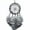 Gray/Pink, variant on Car Rearview Mirror Pendant, Car Interior Decoration, Crystal Hanging Ornament for Rearview Mirror, Easy Install, Elegant Gray and Pink Iron Car Accessory