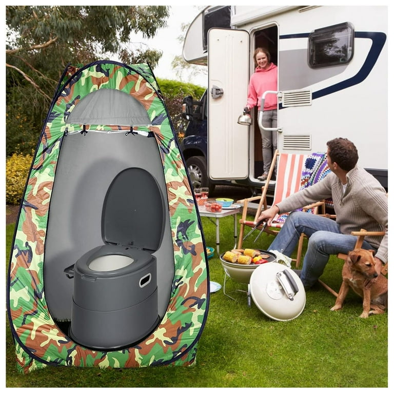 Pop up top porta potty