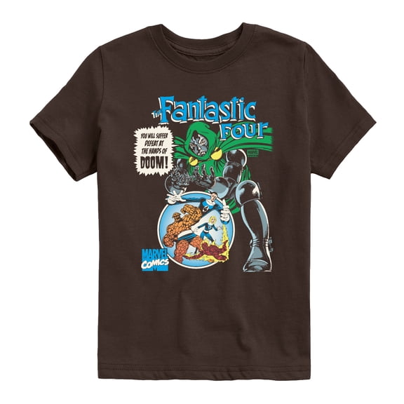 Fantastic Four - Doom Victory - Youth Boys Short Sleeve Graphic T-Shirt