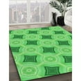 thumbnail image 3 of Ahgly Tapis d'Intérieur Lavable en Machine Carré Transitionnel Vert Néon, 5 Pieds Carré, 3 of 7