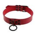thumbnail image 3 of Fancy Dress Rock Choker Necklace Men Adjustable Buckle Teen Punk Rock Collar Red, 3 of 7