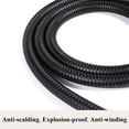 thumbnail image 3 of Manguera de ducha de acero inoxidable flexible de 1,5 m, resistente a altas temperaturas y sin enredos, con conector giratorio cromado, accesorio de ducha duradero para la mayoría de los sistemas, 3 of 5