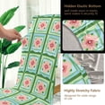 thumbnail image 5 of Yayeee 4 Pack Dining Chair Covers Stretch Parson Chairs Slipcovers Seat Protector, Green Blossom Mosaic, 5 of 6