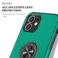 thumbnail image 5 of for iPhone 16 Plus with Ring Stand, 360°Rotatable Ring Holder Magnetic Kickstand, Matte Back Shockproof Kickstand Protective Phone Case for iPhone 16 Plus, Darkgreen, 5 of 7