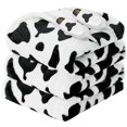 thumbnail image 1 of Manta térmica RUJIPO, tamaño king, 230 x 254 cm, color negro, estampado de vaca, 1 of 9