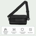 thumbnail image 6 of Yajisi Portable Mini Golf Club Bag – Lightweight, 3‑5 Pole Capacity, Comfortable Handheld & Shoulder Strap, Strong Hook‑Loop Fastener, Durable Nylon Buckles – Black, 6 of 9