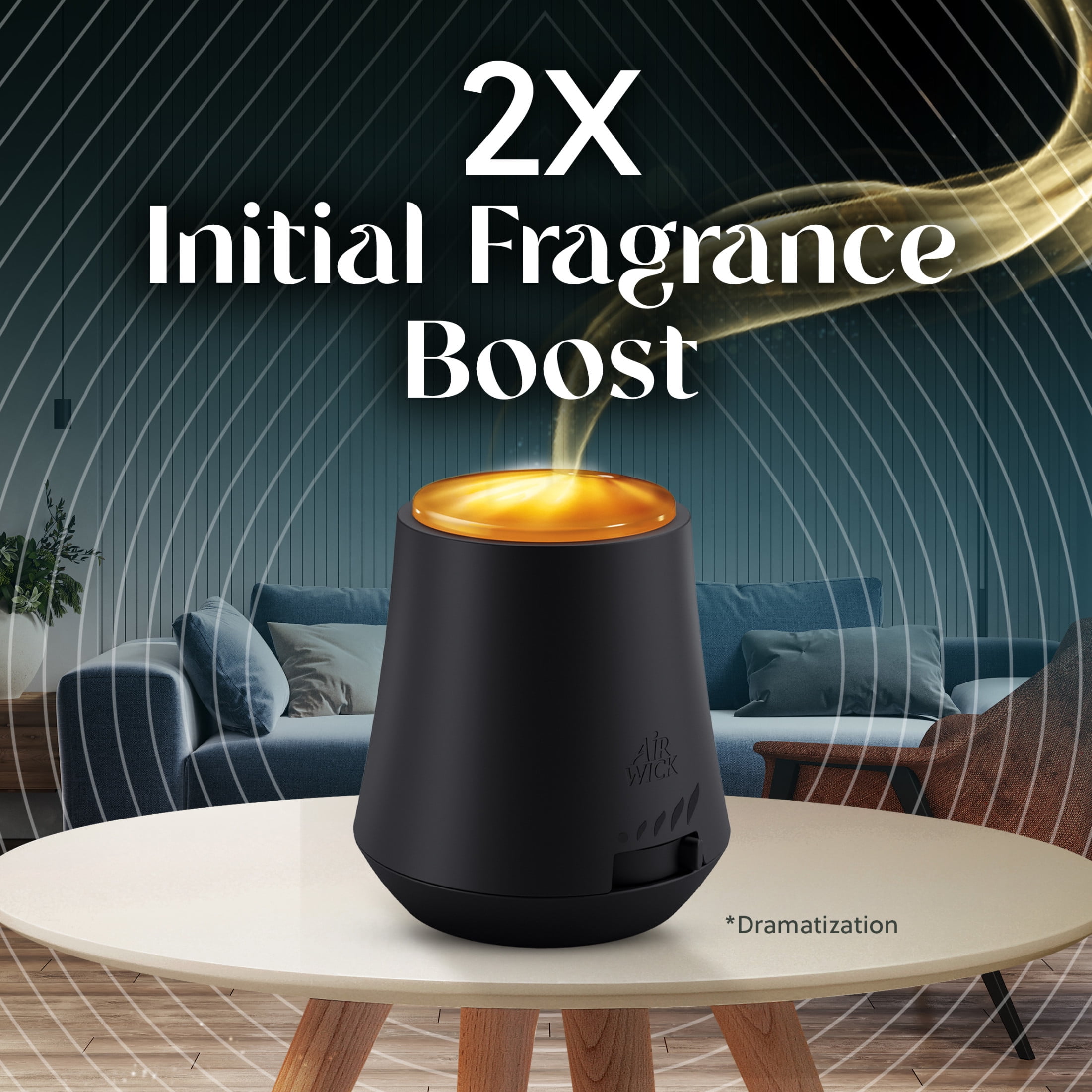 Air Wick Essential Mist Vibrant Scented Oil Air Freshener Diffuser Refill, Cotton and White Lotus, 1 Count