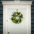 thumbnail image 2 of National Tree Company Artificial Spring Wreath, Woven Branch Base, Decorated with Lemons, Artichokes, Daisy Blooms, Leafy Greens, Spring Collection, 22 Inches, 2 of 3