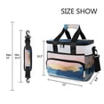 thumbnail image 3 of FORMRS Insulated Cooler Bag 24 Cans Capacity Soft Leakproof Lunch Box with Side Pockets, Abstract Painting, 3 of 7
